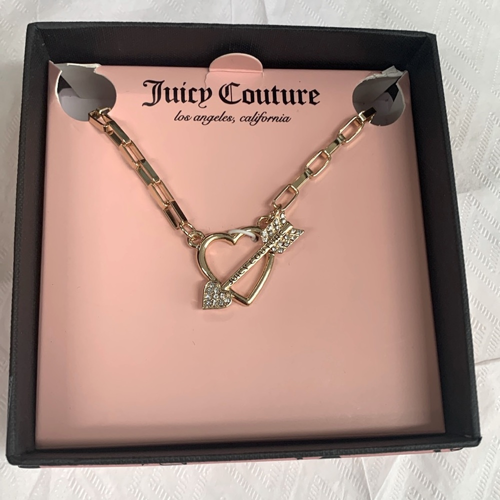 Juicy Couture Heart and Arrow Necklace NWT